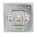 Розетка компьютерная 1-м СП Mira RJ45 16А IP20 со вставкой жемчуж./бел. перламутр. LEZARD 701-3030-139