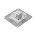 Розетка компьютерная 1-м СП Эпика RJ45 кат.5 механизм алюм. EKF UP1-SOA-RJ45-5