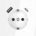 Розетка 1-м СП S70 16А с USB тип A+С механизм с заземл. защ. шторки бел. глянцевый Voltum VLS040501