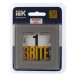 Рамка 1-м BRITE РУ-1-2-БрД стекло дым. IEK BR-M12-G-K30