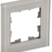 Рамка 1-м BRITE РУ-1-2-БрД стекло дым. IEK BR-M12-G-K30