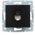 Розетка компьютерная 1-м СП Karina RJ45 механизм черн. бархат LEZARD 707-4288-139