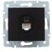 Розетка компьютерная 1-м СП Karina RJ45 механизм черн. бархат LEZARD 707-4288-139