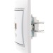Розетка компьютерная 1-м СП Mira RJ45 бел./сер. LEZARD 701-0215-139