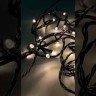 Гирлянда "Нить" 20м 200LED тепл. бел. IP44 провод прозр. 230В с контроллером 8 режимов IEK LGDU111-1-200-20-T-S-44