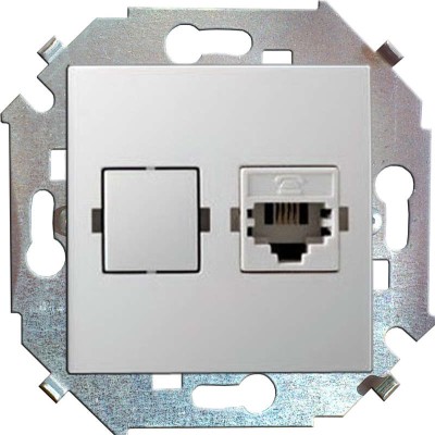 Розетка компьютерная СП Simon 15 RJ45 кат.5E Systimax механизм бел. Simon 1591598-030 Розетка компьютерная СП Simon 15 RJ45 кат.5E Systimax механизм бел. Simon 1591598-030