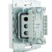 Переключатель проходной 1-кл. СП Rain IP20 механизм бел. LEZARD 703-0288-105