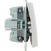 Переключатель проходной 1-кл. СП Rain IP20 механизм бел. LEZARD 703-0288-105