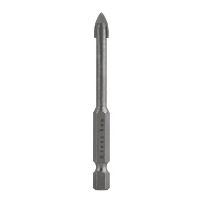 Сверло по стеклу и керамике 6мм (шестигранный хвостовик) Kranz KR-91-0642