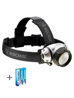 Фонарь налобный H19LED 1Вт XPE LED + 6 SMD LED 3хAAA/R03 КОСМОС KOC-H19-LED Фонарь налобный H19LED 1Вт XPE LED + 6 SMD LED 3хAAA/R03 КОСМОС KOC-H19-LED