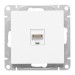 Розетка компьютерная СП Эпика RJ45 кат.5 механизм бел. EKF UP1-SOW-RJ45-5