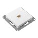 Розетка компьютерная СП Эпика RJ45 кат.5 механизм бел. EKF UP1-SOW-RJ45-5