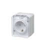Розетка 1-м ОП AtlasDesign PROFI 16А IP54 250В заземл. защ. шторки бел. SE ATN540145