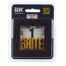 Рамка 1-м BRITE РУ-1-2-БрТБ стекло темн. бронза IEK BR-M12-G-K45