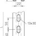 Профиль 50х30 L6000 CPS 5 L 6M FT гор. оцинк. OBO 1121472