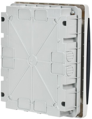 Корпус ЩРВ-П-18 UNION Compact IP41 черн. прозр. дверь пластик. IEK UIC-KP12-V-18-41-K01