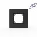 Рамка 1-м Pixel IP44 карбон TOKOV ELECTRIC TKE-PX-RM1-C14-IP44