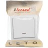 Выключатель 1-кл. ОП LETO 10А IP20 с индикацией бел. LEZARD 752-0200-111