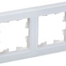 Рамка 2-м BRITE РУ-2-2-БрБ стекло бел. IEK BR-M22-G-K01