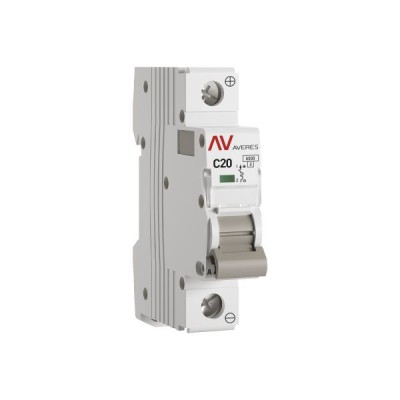 Выключатель автоматический модульный 1п C 20А 6кА AV-6 AVERES EKF mcb6-DC-1-20C-av Выключатель автоматический модульный 1п C 20А 6кА AV-6 AVERES EKF mcb6-DC-1-20C-av