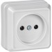 Розетка 1-м ОП Октава 10А IP20 без заземл. бел. GENERICA ERO10-K01-10-DC