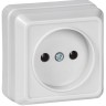 Розетка 1-м ОП Октава 10А IP20 без заземл. бел. GENERICA ERO10-K01-10-DC