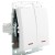 Выключатель 2-кл. СП Rain IP20 с подсветкой механизм бел. LEZARD 703-0288-112