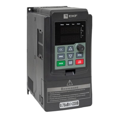 Преобразователь частоты 0.75/1.5кВт 1х230В VECTOR-100 PROxima EKF VT100-0R7-1B