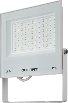 Прожектор светодиодный 90 138 OFL-70-6K-WH-IP65-LED 70Вт 6000К IP65 5600лм бел. ОНЛАЙТ 90138