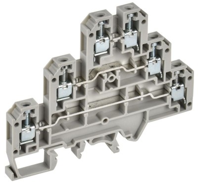 Колодка клеммная CTS-ML ARMAFIX 3 ур. 2.5кв.мм сер. IEK YCT13-00-3-K03-002
