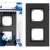 Рамка 2-м Pixel IP44 карбон TOKOV ELECTRIC TKE-PX-RM2-C14-IP44