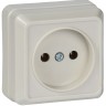 Розетка 1-м ОП Октава 10А IP20 без заземл. крем. GENERICA ERO10-K33-10-DC