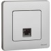 Розетка компьютерная Inspiria RJ45 кат.5E UTP алюм. IEK 673827
