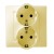 Розетка 2-м СП Simon15 16А IP20 250В с заземл. винт. клеммы сл. кость Simon 1590459-031