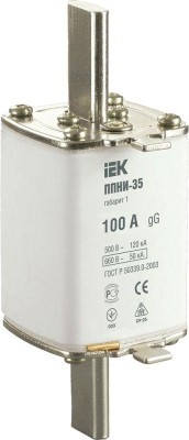 Вставка плавкая ППНИ-35 100А габарит 1 IEK DPP30-100 Вставка плавкая ППНИ-35 100А габарит 1 IEK DPP30-100