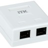 Розетка компьютерная 2-м ОП RJ45 кат.5E UTP ITK CS2-1C5EU-22