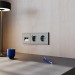 Розетка 1-м СП S70 16А с USB A+С с заземл. защ. шторки механизм титан Voltum VLS040506