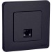 Розетка компьютерная Inspiria RJ45 кат.5E UTP антрацит IEK 673828