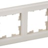 Рамка 2-м BRITE РУ-2-2-БрВа стекло ванильн. IEK BR-M22-G-K10