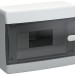 Корпус ЩРН-П-8 UNION Compact IP41 черн. прозр. дверь пластик. IEK UIC-KP12-N-08-41-K01