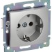 Розетка 1-м СП Valena 16А IP21 230/250В 2P+E с заземл. защ. шторки на винтах механизм алюм. IEK 770121