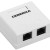 Розетка компьютерная 2-м ОП RJ45 кат.5E UTP GENERICA CS2-1C5EU-22-G