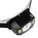 Фонарь аккумуляторный налобный AccuH3-L5W-bk LED 5Вт + 2хRED SMD IP54 5 режимов: 100проц. 180лм 3.5ч/50проц. 110лм 5.5ч/30проц. 65лм 15ч/красн. 28ч/мигающ. красн. 12ч аккум. управл. жестами черн. JazzWay 5036703