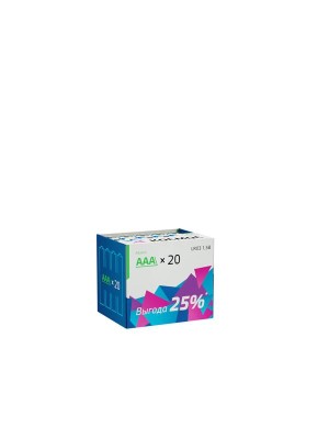Элемент питания алкалиновый AAA/LR03 (уп.20шт) КОСМОС KOCLR0320BOX Элемент питания алкалиновый AAA/LR03 (уп.20шт) КОСМОС KOCLR0320BOX
