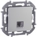 Розетка телефонная СП Inspiria RJ11 IP20 механизм алюм. IEK 673822