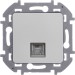 Розетка телефонная СП Inspiria RJ11 IP20 механизм алюм. IEK 673822
