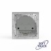 Розетка 1-м СП Pixel IP20 с заземл. с 2-мя заряд. устр. USB тип A+C механизм айс TOKOV ELECTRIC TKE-PX-R1U2AC-C34