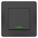 Выключатель 1-кл. СП Blanca 10А IP20 (сх. 1) 250В с подсветкой антрацит SE BLNVS010116