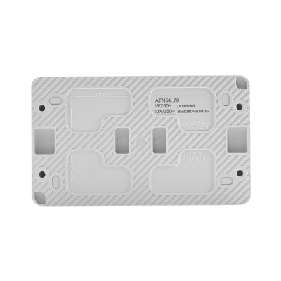 Блок ОП AtlasDesign PROFI IP54 (розетка 1-м 16А заземл. защ. шторки + 1-кл. выключатель 10А) бел. SE ATN540170