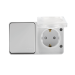 Блок ОП AtlasDesign PROFI IP54 (розетка 1-м 16А заземл. защ. шторки + 1-кл. выключатель 10А) бел. SE ATN540170
